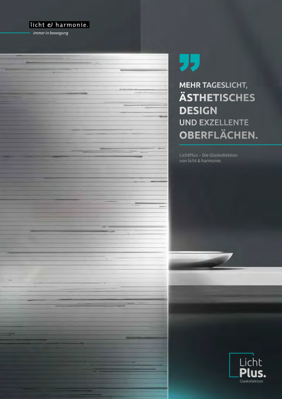 Titelseite licht & harmonie LichtPlus Katalog
