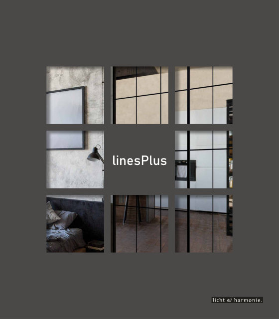 Titelseite licht & harmonie linesPlus Katalog